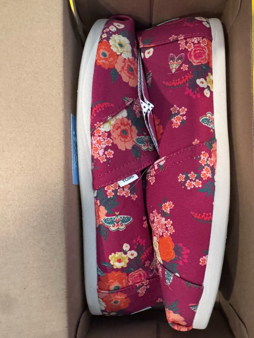 NWT Tom’s x Paper Source Rose Bud Garden Party Shoes Size 8.5